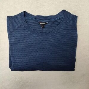 Allbirds Shirt Mens Large Blue Crew Natural Run Long Sleeve Pullover Breathable